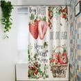 thumbnail image 4 of Shower Curtains for Bathroom-36"x78",Summer Rustic Strawberry Flower Waterproof Bath Curtain Grommet Shower Curtain Set with Hooks,Farmhouse Fruit Floral Bee Washable Bath Accessories, 4 of 7