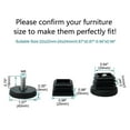 thumbnail image 2 of Unique Bargains Adjustable Leveling Feet 25 x 25mm Square Inserts Furniture Glide 4 Sets, 2 of 7