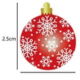 thumbnail image 3 of 50-500 Uds pegatina de globo colorida 8 diseños para regalo de fiesta de Navidad decoración de ventanas Cajas de regalo de Navidad pegatina decorativa de agradecimiento, 3 of 4