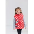 thumbnail image 2 of Disney Minnie Mouse Big Girls Zip Up Vest 2fer Jacket Toddler to Big Kid, 2 of 5