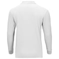 thumbnail image 4 of Premium Wear Polo de manga larga para hombre - Polo antimanchas para hombre - Blanco - 3XL, 4 of 5