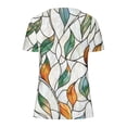 thumbnail image 6 of Spring Tops for Women 2025 Viikei Womens Tops Short Sleeve Blouse,Summer Shirts for Women Short Sleeve,Fashion Women Summer Solid V-Neck T-Shirt Short Sleeve Casual Blouse White S, 6 of 6
