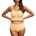 thumbnail image 5 of MuXiKeJi Clothes Maternity Bikini Swimsuit Two Piece High Waisted Bathing Suit Bow Tie Back Pregnancy Swimwear, 5 of 9
