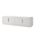 thumbnail image 2 of Wood-made 70-inch wide TV stand | 4-door cabinet with adjustable shelf | Safe and organized TV storage solution, 2 of 2