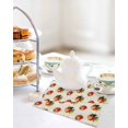 thumbnail image 4 of Cute Ladybugs Kitchen Dish Towels for Drying Dishes Set of 4, Spring Botanical Leaves Beige Waffle Weave Microfiber Hand Tea Bathroom Towels Quick Dry & Absorbent Towel 12x12, 4 of 7