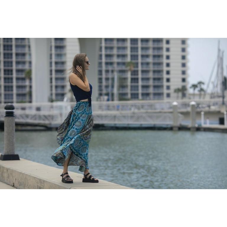 Long gypsy wrap skirt hotsell
