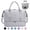 Gray, variant on SUOSDEY Overnight Duffle Bag for Travel,Weekender Bags with Shoes Compartment,Hospital Bag for Labor and Delivery,Carry on Bag for Women,Travel,Gym,Weekend