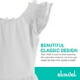 thumbnail image 5 of Elowel Girls Leotard Toddlers Dress for Gymnastics Dance Ballet Baby White Size 2-4, 5 of 7