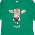 thumbnail image 4 of Inktastic Moo Cute Brown Holstein Cow Boys or Girls Long Sleeve Toddler T-Shirt, 4 of 5