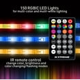 thumbnail image 5 of Xtreme Lit 16.4ft LED Strip Lights, Multicolor Flow LED Lights for Bedroom & Parties, Remote Control, 5 of 9