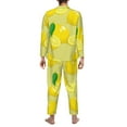 thumbnail image 5 of Kll Bright Lemons Sleepwear Mens Flannel Pajamas,Long Cotton Pj Set, 5 of 9