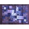 thumbnail image 1 of Ahgly Company Indoor Rectangle Abstract Blue Contemporary Area Rugs, 3' x 5', 1 of 4