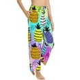 thumbnail image 6 of Salouo Graffiti Pineapples Print Women's Pajama Pants Casual Loose Sweatpants PJs Flowy Pants Drawstring Palazzo for Women Wide Leg Pants Lounge Pajama -Large, 6 of 8