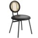 thumbnail image 2 of Yeshouse Sillas de cocina con tapizado grueso, modernas sillas de comedor negras (juego de 2), sillas de comedor que ahorran espacio con patas de metal para sala de estar, 2 of 9