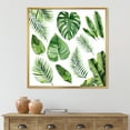 thumbnail image 2 of Designart 'Close Up Of Tropical Leaf Of Monstera V' Farmhouse Framed Canvas Wall Art Print, 2 of 5