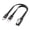 Left, variant on 7829 15cm/50cm/100cm Slim Flat Silicone USB to Double Type C Cable 90 Degree Angled for Fast Charging 66W and Data Transfer