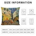 thumbnail image 5 of BCIIG  Throw Pillow Covers Van Gogh Cafe Terrace at Night Painting Square Pillowcase for Home Decor Sofa Car Bedroom Pillow case 18x18inch, 5 of 5