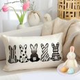 thumbnail image 3 of Easter Lumbar Pillow Covers 12X20 inch Polka Dot Bunny Decorative Throw Pillows Rabbit Cushion Case Spring Decorations for Farmhouse Home Couch Sofa(2-12a), 3 of 6