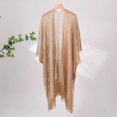 thumbnail image 3 of tasrioml Women Cardigan Shawl Open Front Shiny Sun Protection Jacket with Tassel Hem Outdoor Activities Sun Protection Cardigan, 3 of 8