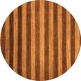 thumbnail image 1 of Ahgly Company Indoor Round Abstract Orange Modern Area Rugs, 7' Round, 1 of 4