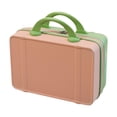 thumbnail image 1 of Estuche de viaje para maquillaje Estuche de viaje corto para mujer Maleta de transporte Estuche para cosméticos Rosa Verde, 1 of 8