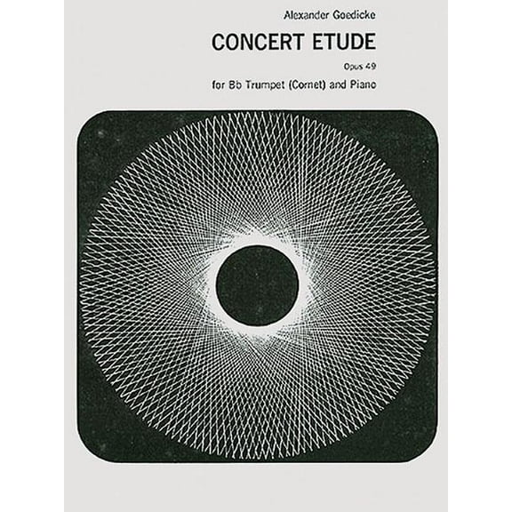 Concert Etude Opus 49 for B-Flat Trumpet (Cornet) and Piano, (Paperback)