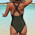 thumbnail image 4 of Trajes de baño de una pieza para mujer Estampado de camuflaje Control de barriga Trajes de baño Ropa de playa Fridja nalpqowj55277, 4 of 9
