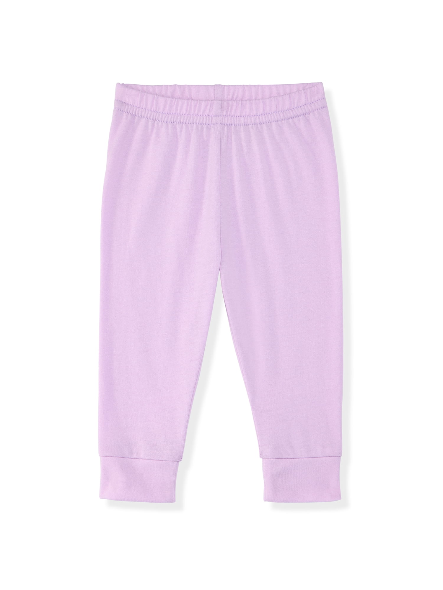 Garanimals Newborn & Baby Girl 100% Cotton Jogger Pants, Sizes 0–24M, Single or 4-Pack