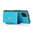 thumbnail image 5 of Wallet Case for Galaxy A22 5G, Detachable Crossbody Lanyard Strap PU Leather+Soft TPU Bumper Magnetic Clasp Back Flip Credit Card Slots Kickstand Cover for Samsung Galaxy A22 5G, Blue, 5 of 9