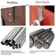 thumbnail image 5 of 4packs Over The Door Double Hanger Hooks, Sturdy Over Door Wooden Hooks Holds, Over The Door Hooks Banmo, 5 of 5