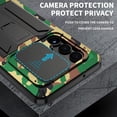 thumbnail image 5 of Compatible with Samsung Galaxy S23 Ultra Case Metal Hard  Phone Case para with Screen Protector and Lens Protector Heavy Duty Military Grade Dustproof [Note The Fingerprints Don't Work]Camouflage, 5 of 12