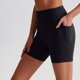 thumbnail image 2 of Pantalones cortos con bolsillos para mujer - Yoga/entrenamiento, transpirables, cintura alta, entrepierna de 15 cm, cintura sin costuras, tallas S-XL, tejido suave como la mantequilla, 2 of 7
