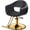 Black & Gold, variant on UBesGoo Barber Chair, Heavy Duty Hydraulic Salon Styling Chair, 360° Swivel with Footrest, Blue