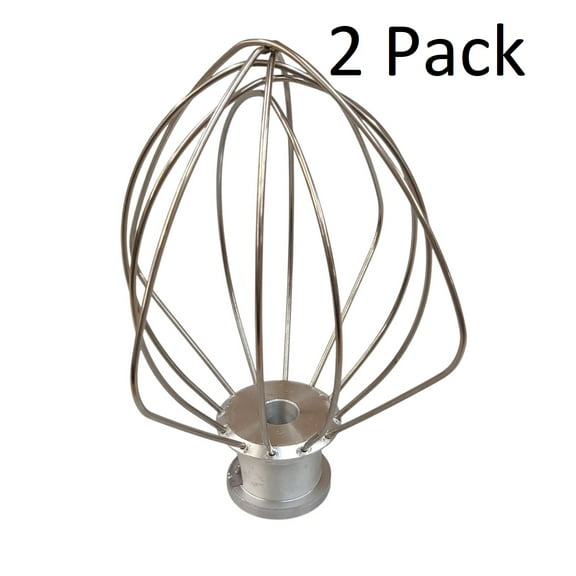 2 Pk, Stand Mixer, 4.5 QT Wire Whip, for KitchenAid, K45WW, WP9704329