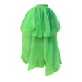 thumbnail image 4 of Women's Asymmetrical Long Tulle Skirt, Rainbow Colorful Multilayer Ballet Underskirt, Fluffy Party Skirt for Halloween Costume, 80s Outfit and Festive Celebration Green A, 4 of 5