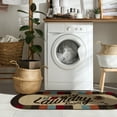 thumbnail image 4 of Ottomanson Non-Slip Rubberback Checkered 2x5 Laundry Room Runner Rug, 20" x 59" Oval, Multicolor, 4 of 7