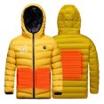 thumbnail image 6 of Hicidod Boys Girls Heated Jacket Lightweight 3 Heating Zones Usb Charging Electric Down Coat Windproof Hooded Heated Clothing, 6 of 9