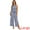 Blue, variant on DARING DIVA Women's Casual Sleeveless Boho Wide Leg Jumpsuit XS Khaki