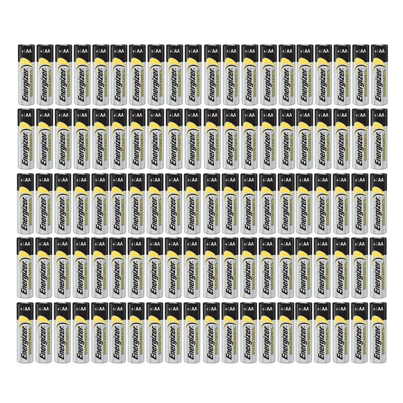 Piles Alcalines 1,5 V Energizer Industrielles AA EN91, Lot de 100 LR06