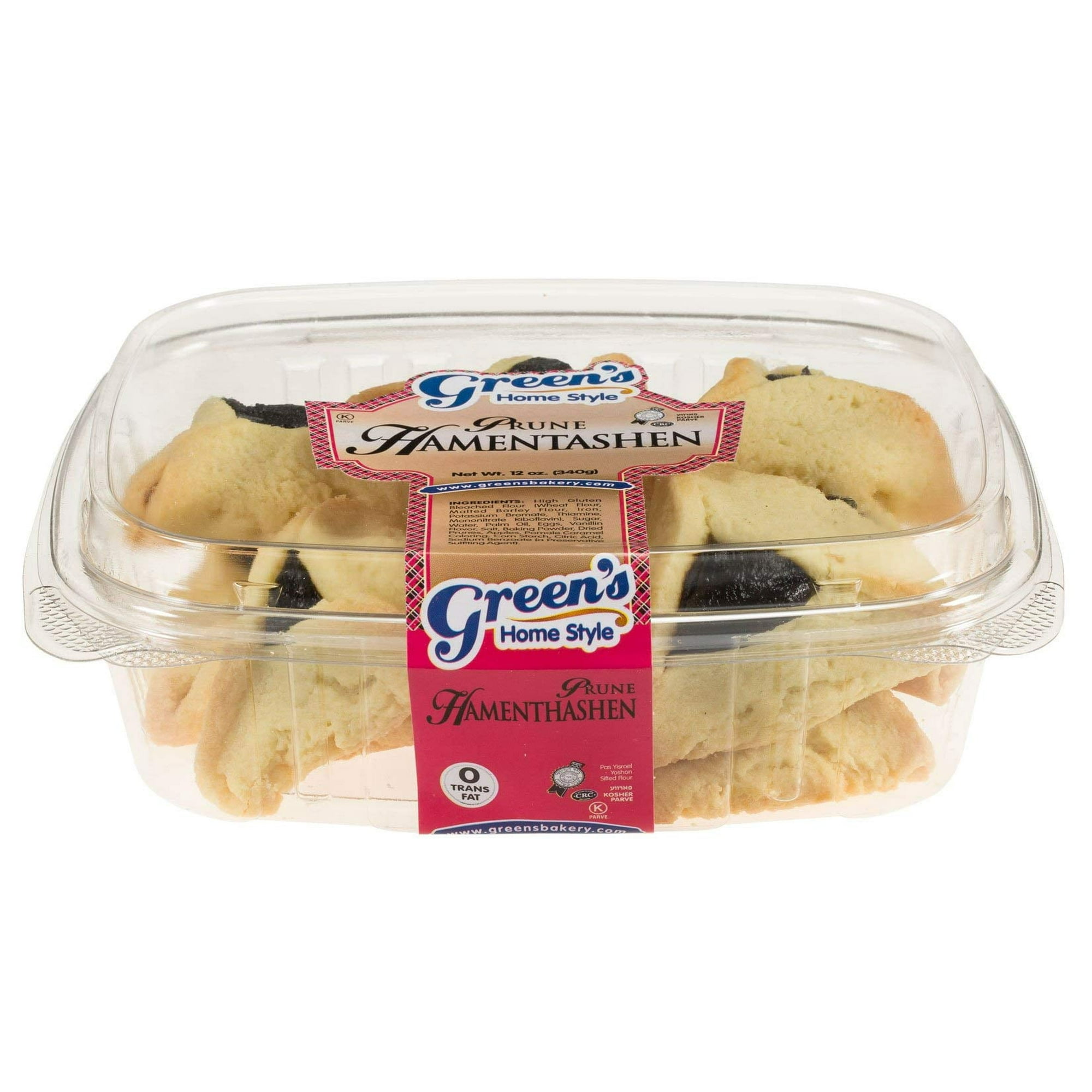 Green's Bakery Prune Hamantashen, 2 Pack 12 oz.