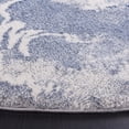thumbnail image 4 of SAFAVIEH Cyrus Tendrils Abstract Shag Area Rug, Ivory/Blue, 6'7" x 6'7" Round, 4 of 12