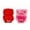 Rouge & Rose Ensemble, variante sur Fugglers Monstres Drôles et Laids Love Fuggler Poupée en Peluche, Cadeaux Surprise de la Saint-Valentin pour Enfants Adultes (Love Fugg - Rouge)