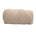 thumbnail image 1 of Hilo grueso de terciopelo Sunnimix 500G Velvet Bulky Chunky Yarn Arm Knitting Cómodo Crochet DIY Tubo lavable beige, 1 of 8