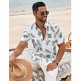 thumbnail image 2 of COOFANDY Men's Hawaiian Shirts Short Sleeve Tropical Shirts Summer Beach Clothes for Men, 2 of 6