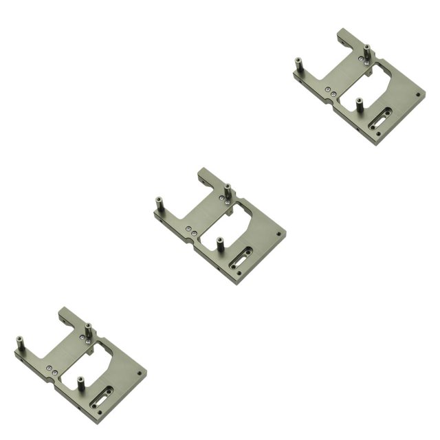 Tholdsy 1:16 Soporte de engranaje de dirección de vehículo RC de metal Soporte portátil desmontable Modificado Reemplazo de reemplazo para No.02 3piezas