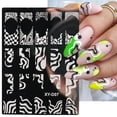 thumbnail image 2 of Nail Stamping Plate Geometric Wave Line Fashionable Manicure Printing Tool for Unique Nail Art Designs, 2 of 8