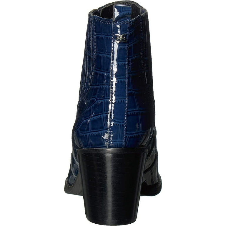 Sam Edelman Winona Navy Croco Fashion Slip On Pointed Toe Dress