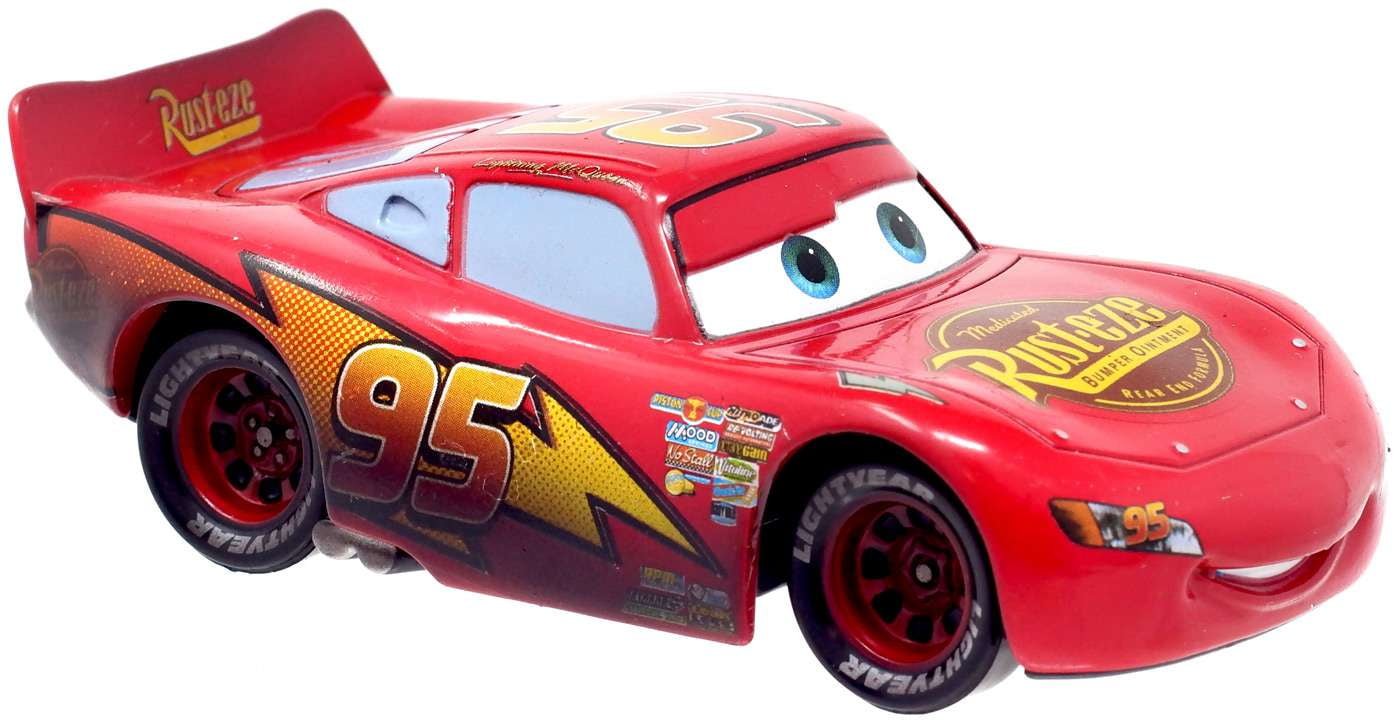 Disney Pixar Cars Cars Toon Burnt Lightning McQueen Diecast Car No Packaging