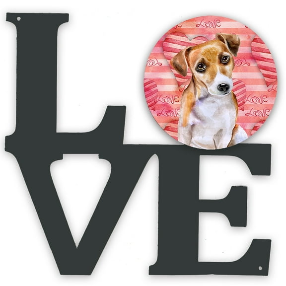 Jack Russell Terrier #2 Love Metal Wall Artwork LOVE