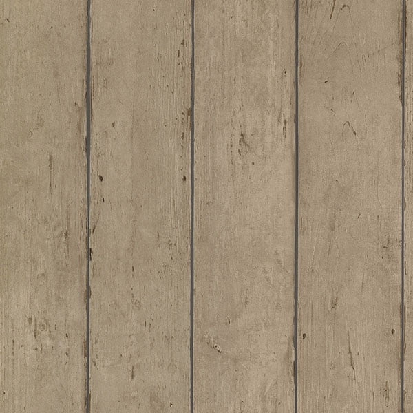 Advantage Teton Light Brown Wood Plank Wallpaper